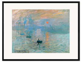 Framed art print Impression, Sunrise - Claude Monet