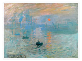 Wall art print Impression, Sunrise - Claude Monet