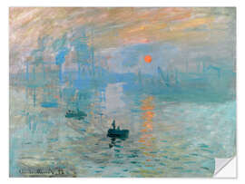 Wall sticker Impression, Sunrise - Claude Monet