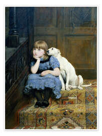 Wall art print Sympathy - Briton Riviere