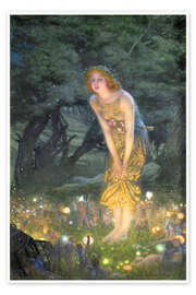 Wall art print Midsummer Eve - Edward Robert Hughes