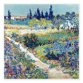 Wall art print The Garden at Arles (detail) - Vincent van Gogh