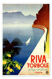 Wall art print Riva Torbole, Italy (Lago di Garda) - Vintage Travel Collection