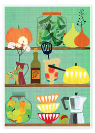 Poster Kitchen shelf 02 - Taika Tori