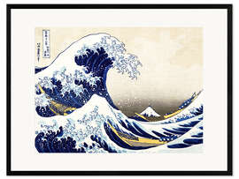 Framed art print The Great Wave off Kanagawa II - Katsushika Hokusai