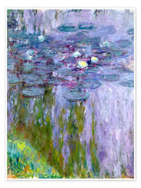 Wall art print Water Lilies III - Claude Monet