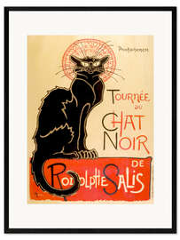 Framed art print Le Chat Noir - Théophile-Alexandre Steinlen
