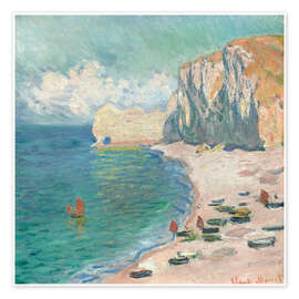 Wall art print Cliff at Etretat - Claude Monet