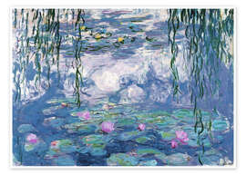 Wall art print Water Lilies - Claude Monet