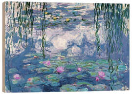 Wood print Water Lilies - Claude Monet