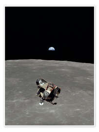 Wall art print Apollo 11, moon surface - NASA