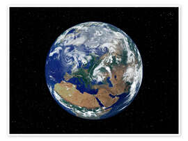 Wall art print Earth - Europe - NASA