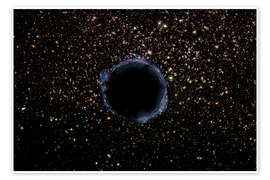 Wall art print A Black Hole in a Globular Cluster - NASA