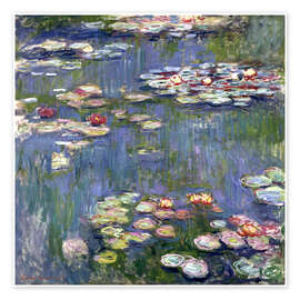 Wall art print Water Lilies, 1916 - Claude Monet