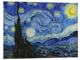 Acrylic print Starry Night - Vincent van Gogh