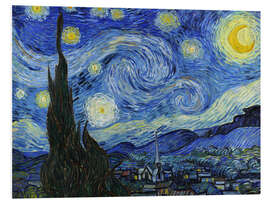 Foam board print Starry Night - Vincent van Gogh