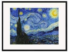 Framed art print Starry Night - Vincent van Gogh