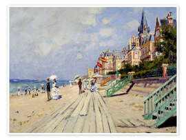 Wall art print The beach at Trouville - Claude Monet