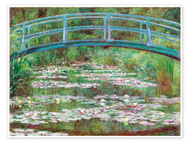 Poster Japanese Footbridge, 1899 - Claude Monet