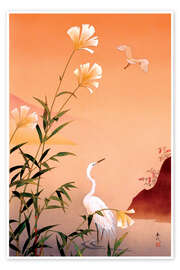 Wall art print Fuyo &amp; Tuyukusa - Haruyo Morita