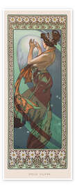 Wall art print The Moon and the Stars - The Pole Star (Étoile polaire) I - Alfons Mucha
