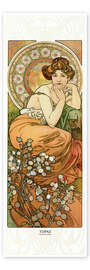 Wall art print The Precious Stones - Topaz - Alfons Mucha