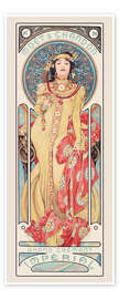 Wall art print Moet &amp; Chandon, Grand Crémant Impérial - Alfons Mucha