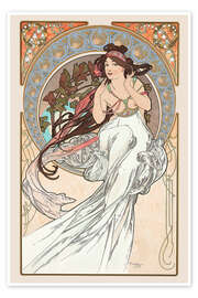 Wall art print The Arts - Music - Alfons Mucha
