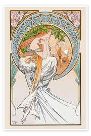 Wall art print The Arts - Poetry - Alfons Mucha