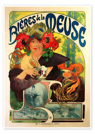 Wall art print Bières de la Meuse I - Alfons Mucha
