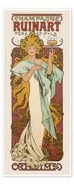 Wall art print Champagne Ruinart, 1896 - Alfons Mucha