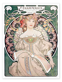 Wall art print F. Champenois I - Alfons Mucha