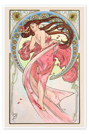 Wall art print The Arts - Dance - Alfons Mucha