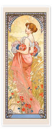 Wall art print The Four Seasons - Summer - Alfons Mucha
