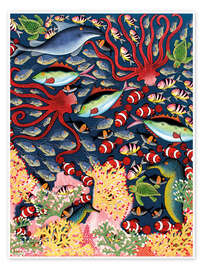 Wall art print Underwater World Africa - Majidu