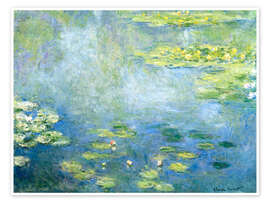 Wall art print Water-Lily Pond I - Claude Monet