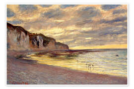 Wall art print Low tide at Pointe de L'Ailly - Claude Monet