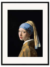 Framed art print Girl With a Pearl Earring - Jan Vermeer