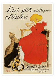 Wall art print Lait pur Stérilisé (French) - Théophile-Alexandre Steinlen