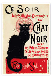 Wall art print Le Chat Noir I - Théophile-Alexandre Steinlen