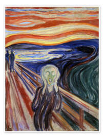 Wall art print The Scream - Edvard Munch