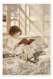 Wall art print Picture books in winter - Jessie Willcox Smith