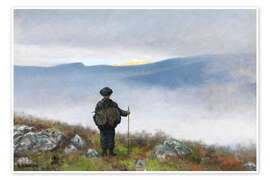 Poster Far, Far away Soria Moria Palace Shimmered like Gold - Theodor Kittelsen