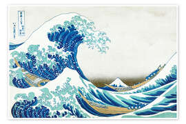 Wall art print The Great Wave off Kanagawa IV - Katsushika Hokusai