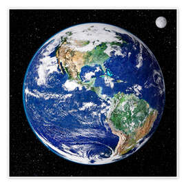 Wall art print Earth from space - NASA