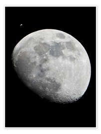 Poster ISS and the Moon - NASA
