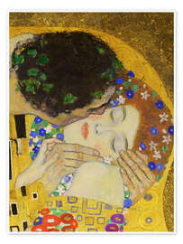 Wall art print The Kiss (detail) IV - Gustav Klimt