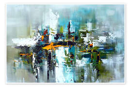 Wall art print Abstract energy - Theheartofart Gena