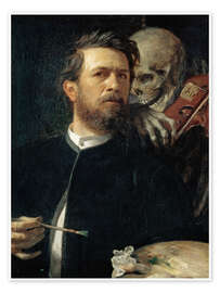 Poster Self-Portrait with Death Playing the Fiddle - Arnold Böcklin
