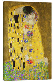 Canvas print The Kiss (detail) - Gustav Klimt